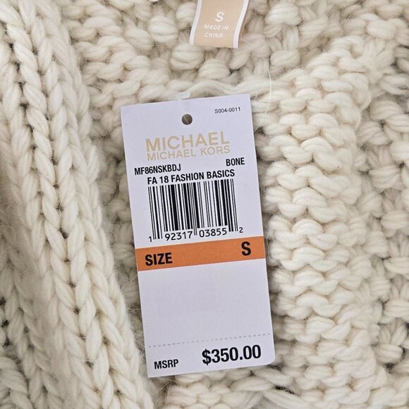 NWT MICHAEL KORS Cable-Knit Oversized Cardigan - Picture 10 of 12